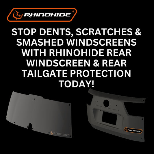 Prevent smashed rear windscreens and protect your rear tailgate from stone chips whilst towing