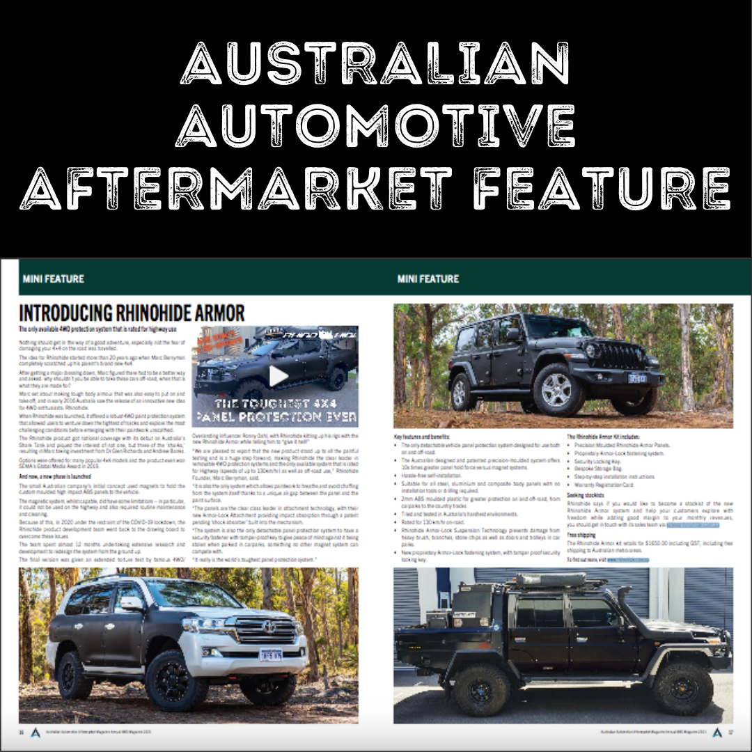 Rhinohide Armor™ Australian Automotive Aftermarket Magazine Feature